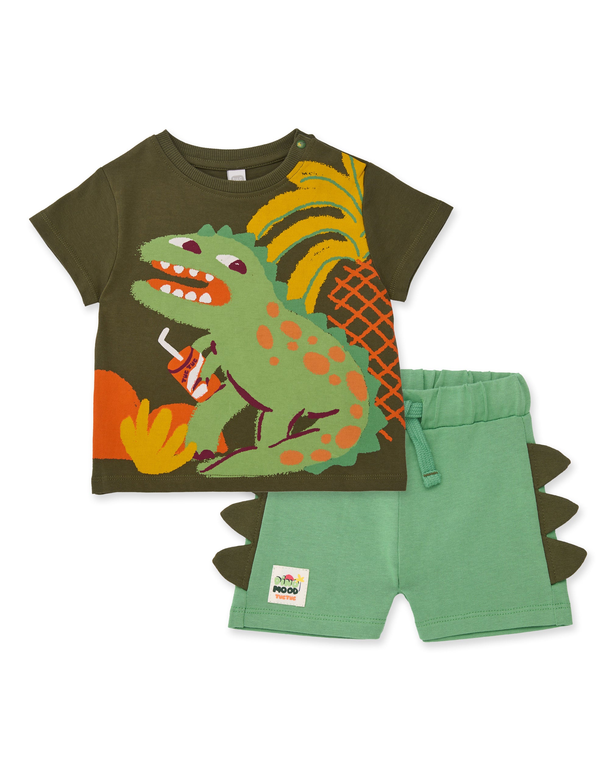 Tuc Tuc completo maglia pantaloncini dino verde