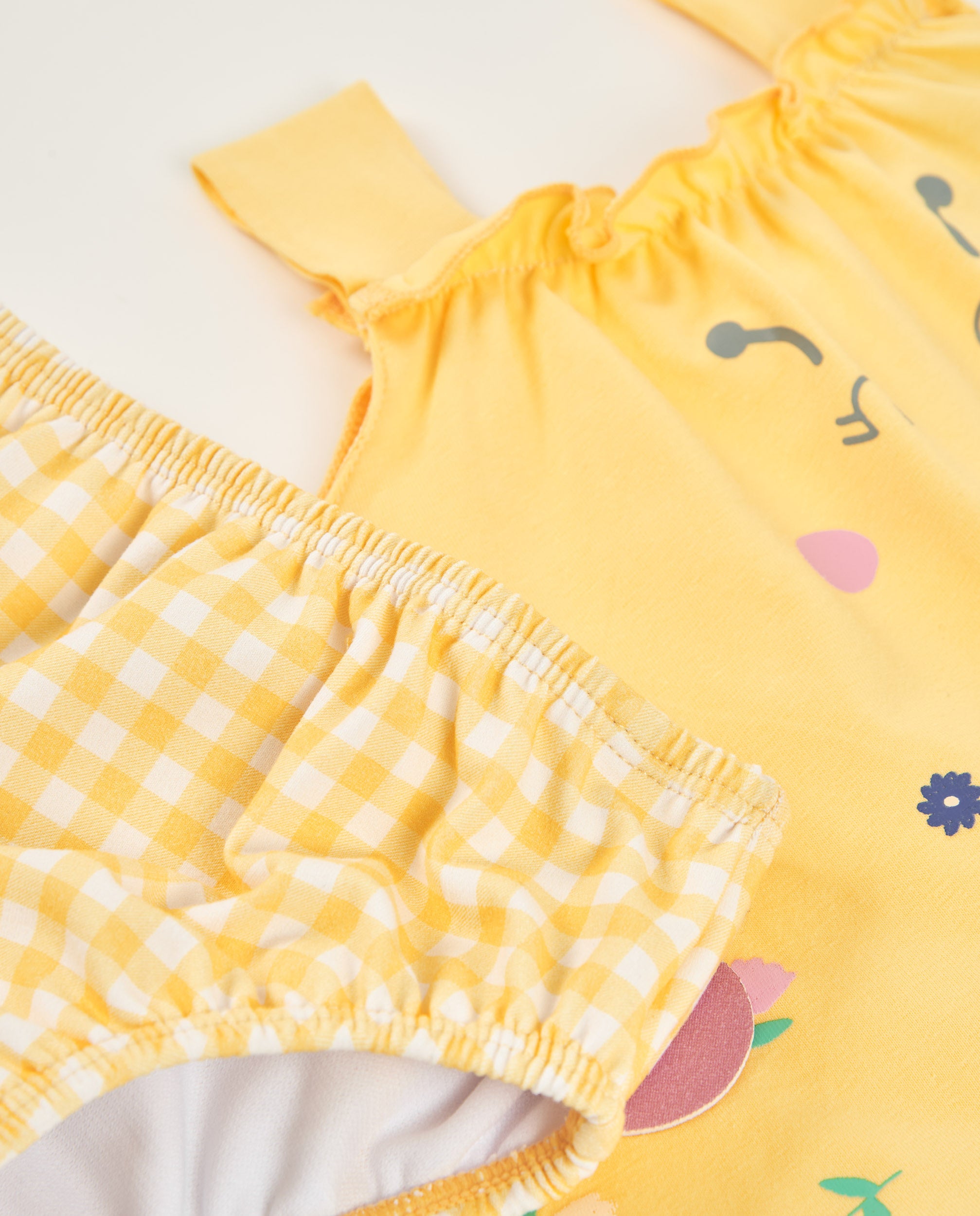 Tuc Tuc Costume Neonata 2 Pezzi Giallo Ape
