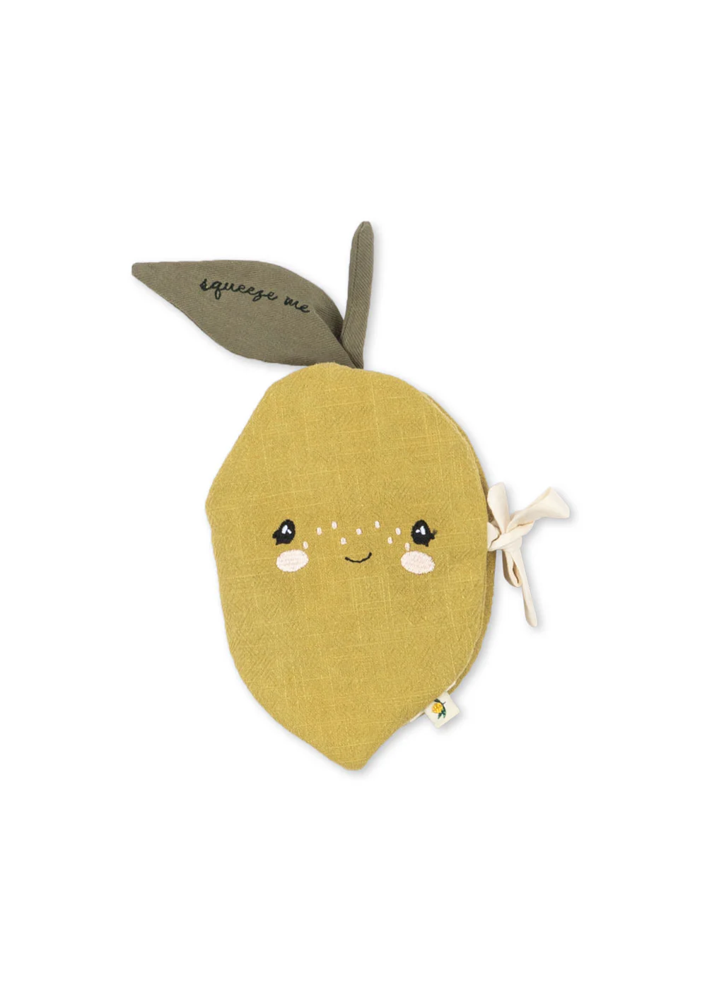 Konges Sløjd Lemon libro di stoffa sensoriale 16 cm