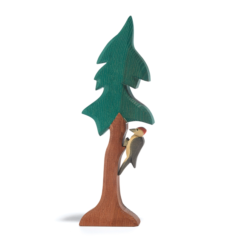 Ostheimer Picchio uccellino figura legno 7,5 cm