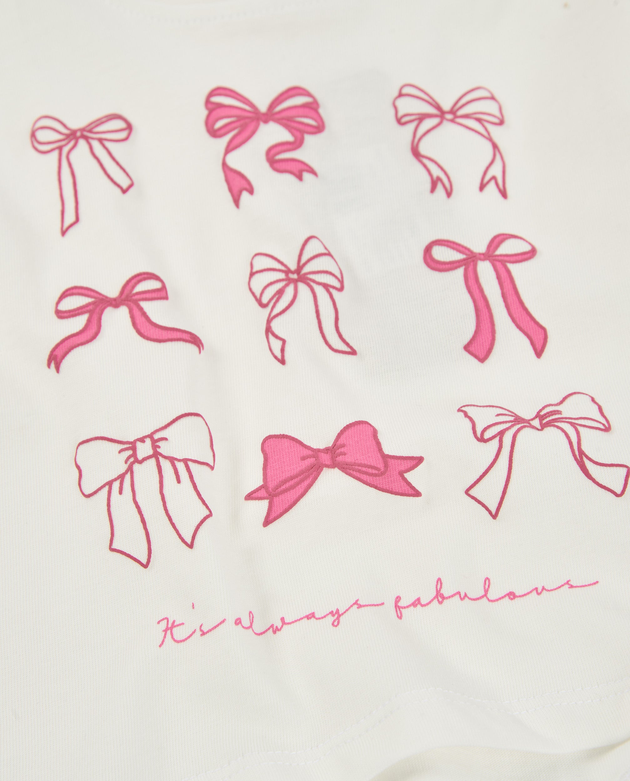 Tuc Tuc Little Ballerina maglia bambina bianca stampa fiocchi