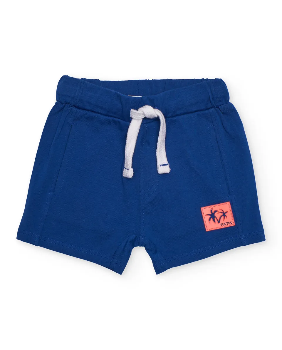 Tuc Tuc bermuda bimbo blu tasche laterali elastico