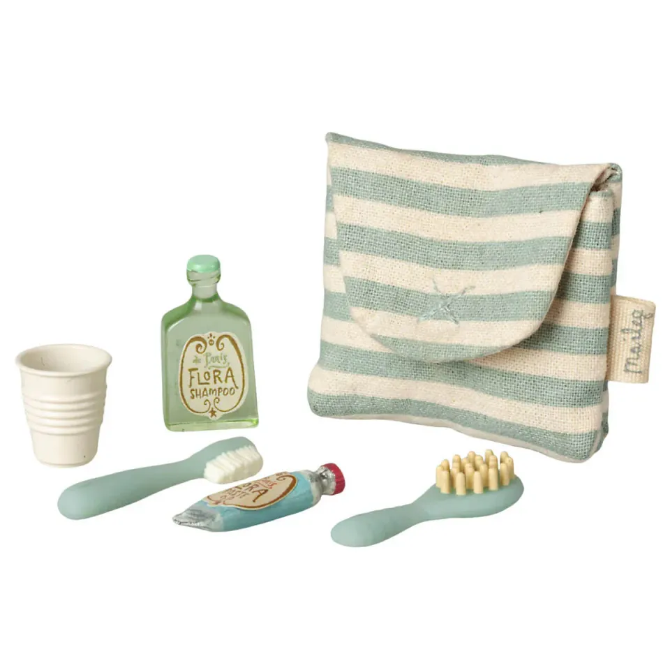 Maileg set accessori bagno borsa topo 5 pezzi