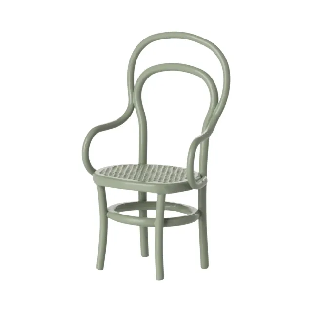 Maileg sedia miniatura menta per topi Micro in metallo