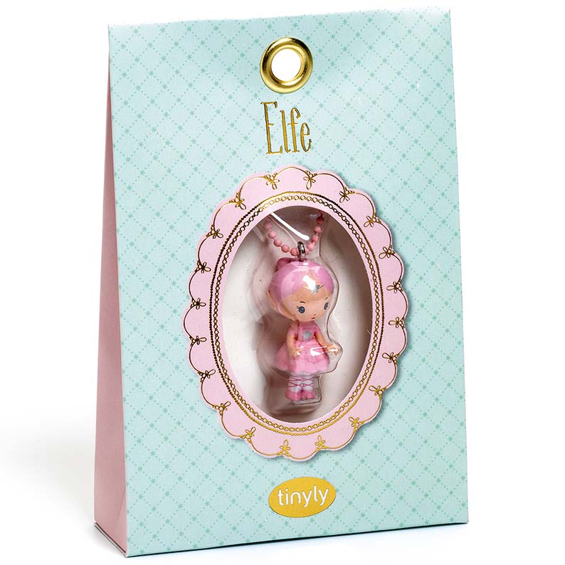 Djeco Tinyly Elfe ciondolo collana vinile 4 cm