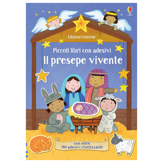 Usborne Piccoli libri con adesivi Il presepe vivente 30 pagine