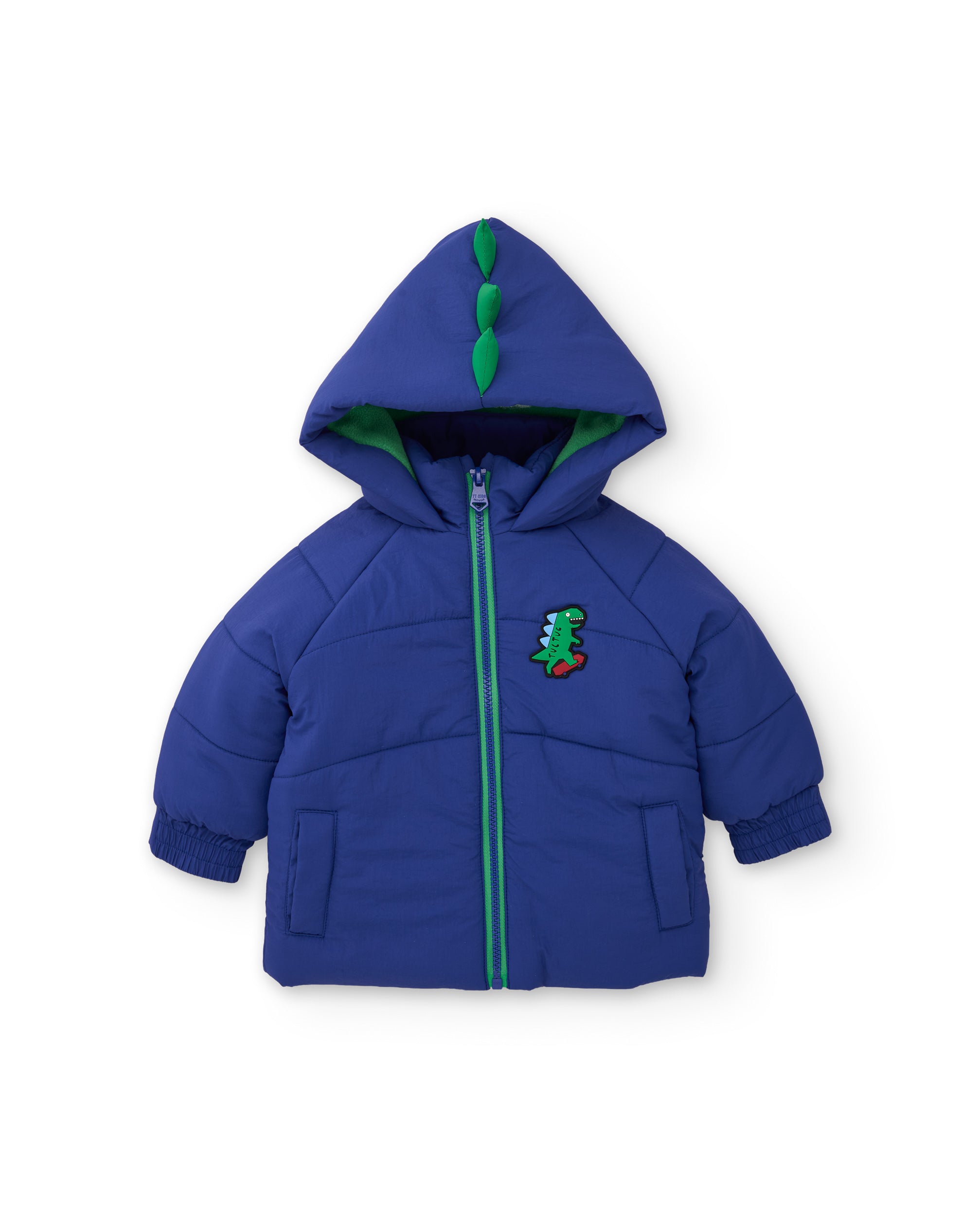 Tuc Tuc piumino bimbo blu con cappuccio dinosauro