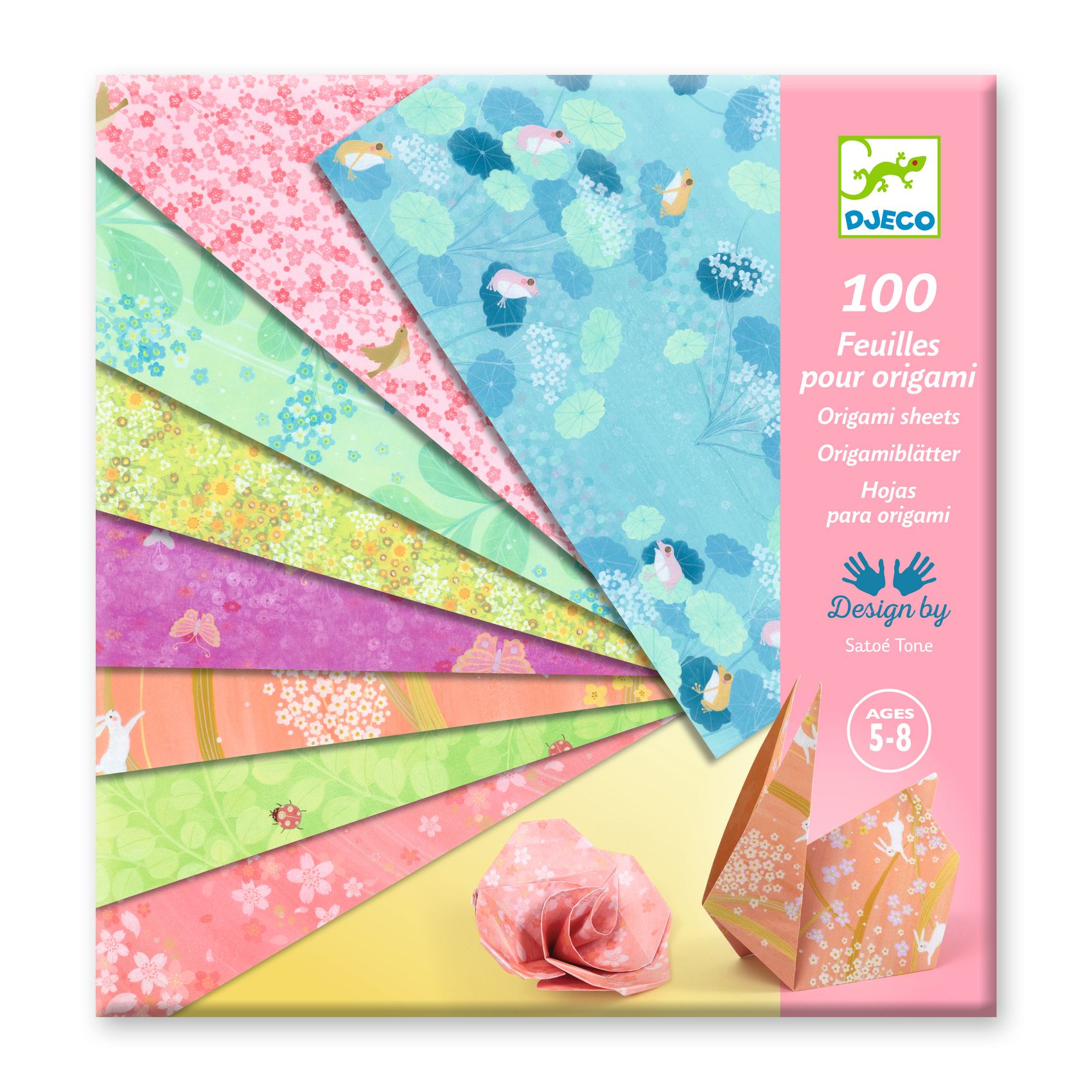 Djeco Haru carta origami 20x20 100 fogli