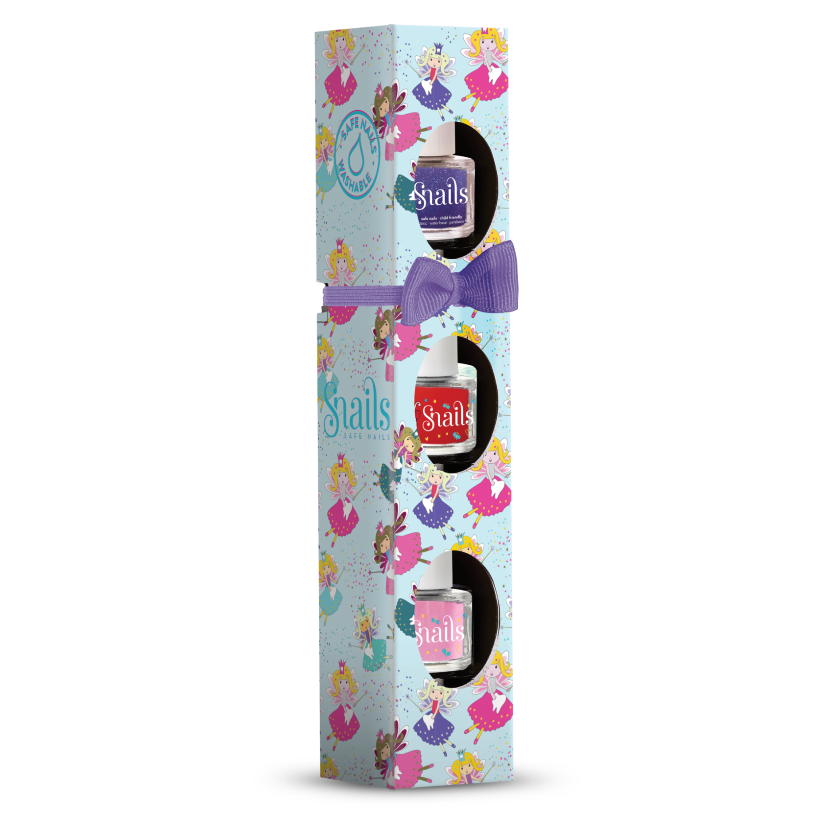 Snails Fairytale cofanetto 3 smalti acqua bambini