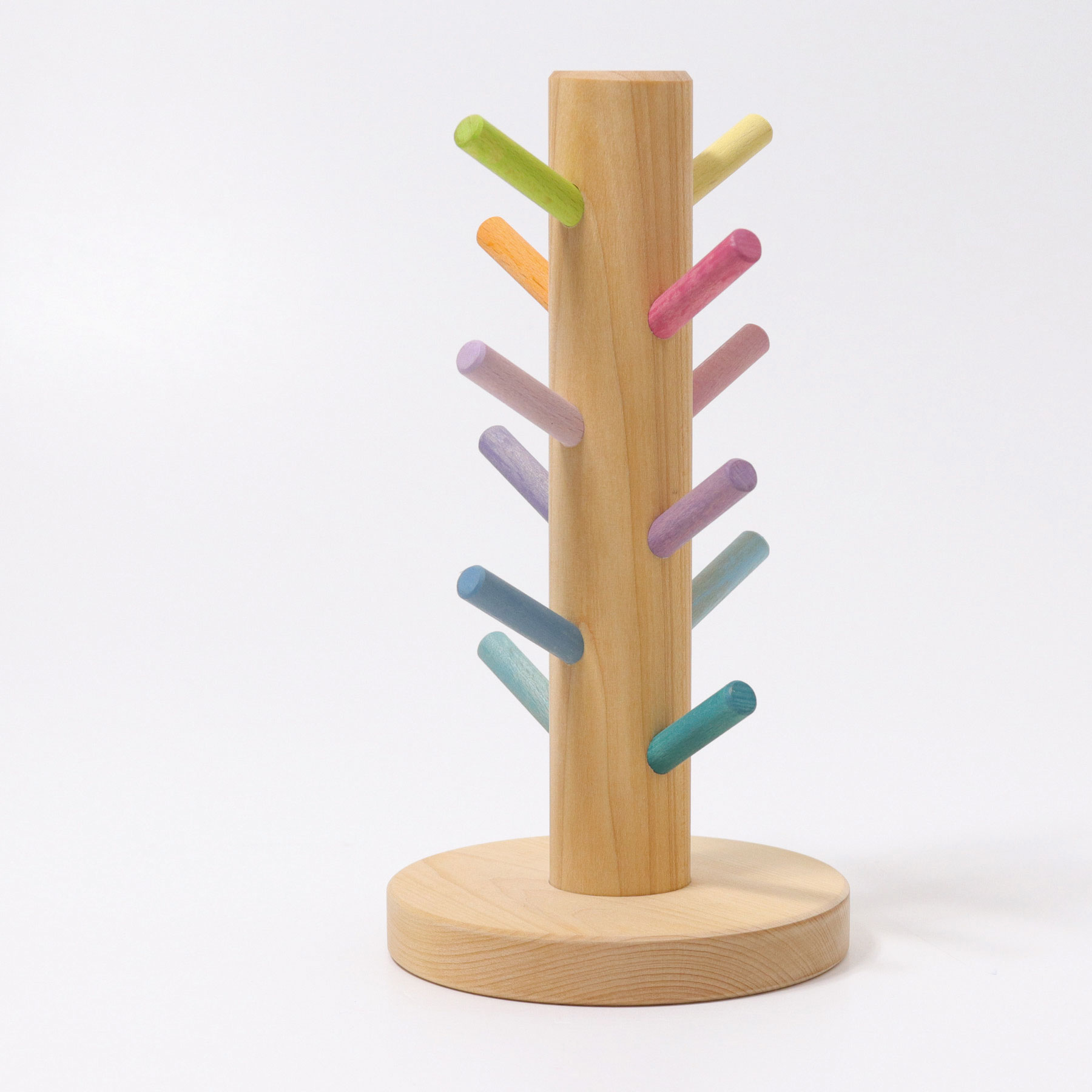 Grimm's Building Rings Pastel albero in legno 12 tasselli