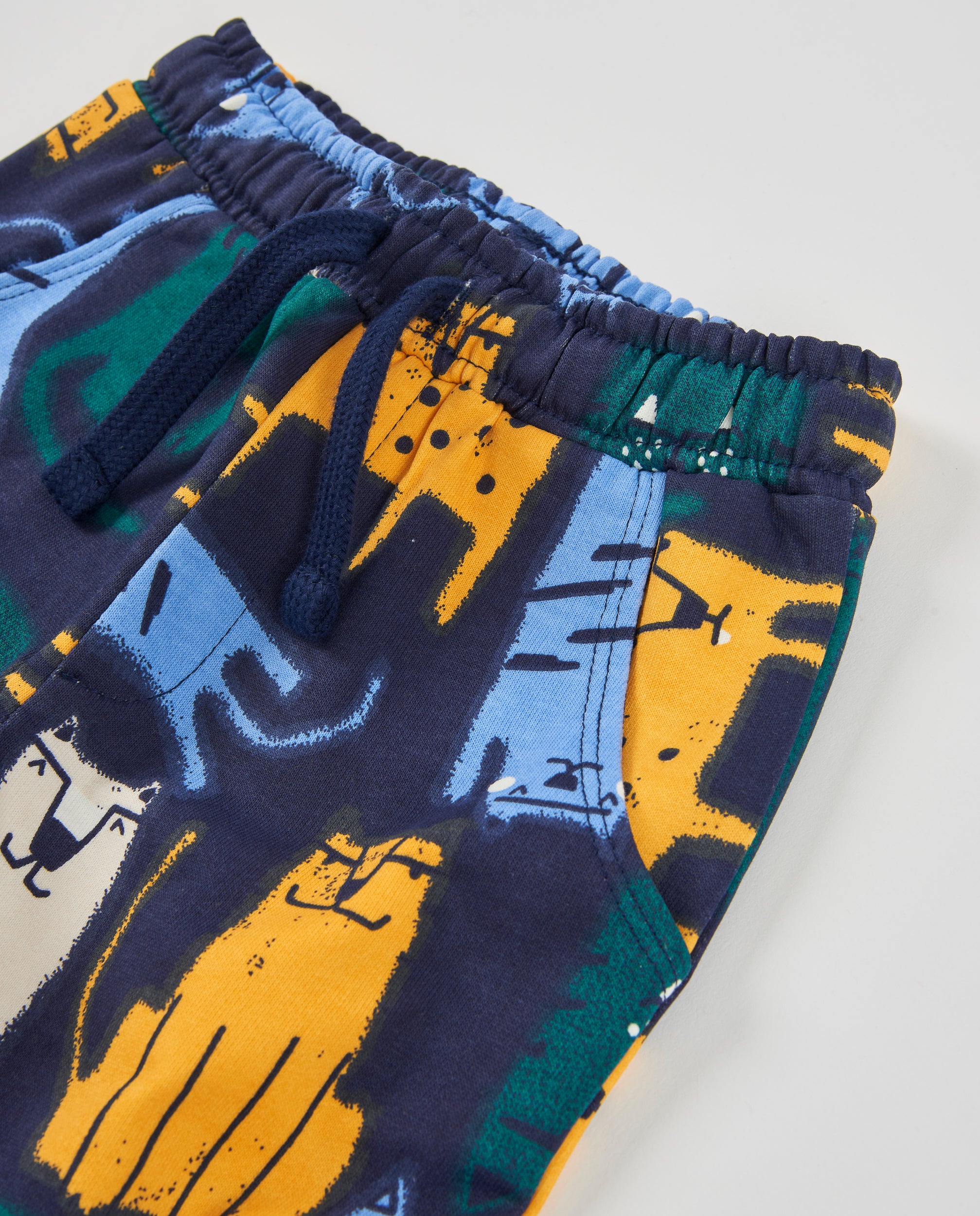 Tuc Tuc pantaloni bambino felpa animali blu