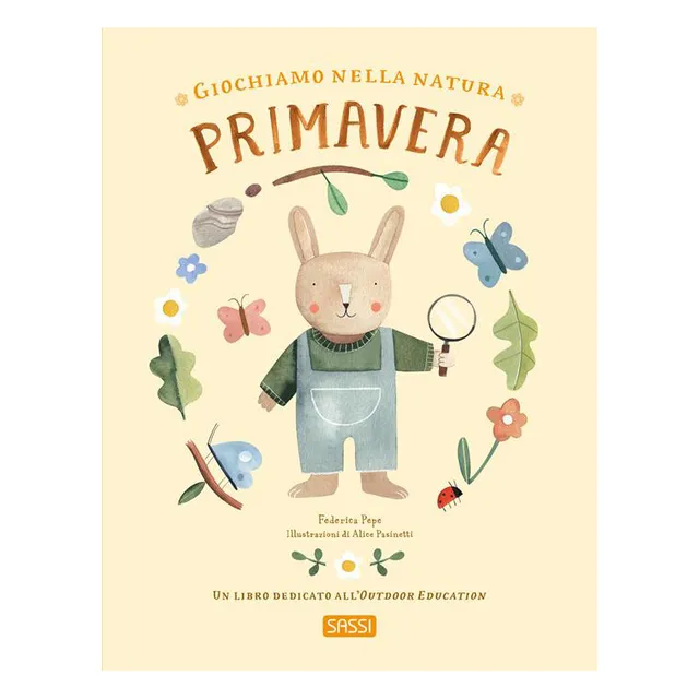 Sassi Giochiamo nella natura Primavera libro bambini 3-6 anni