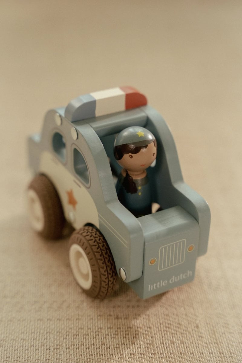 Little Dutch auto polizia in legno con agente