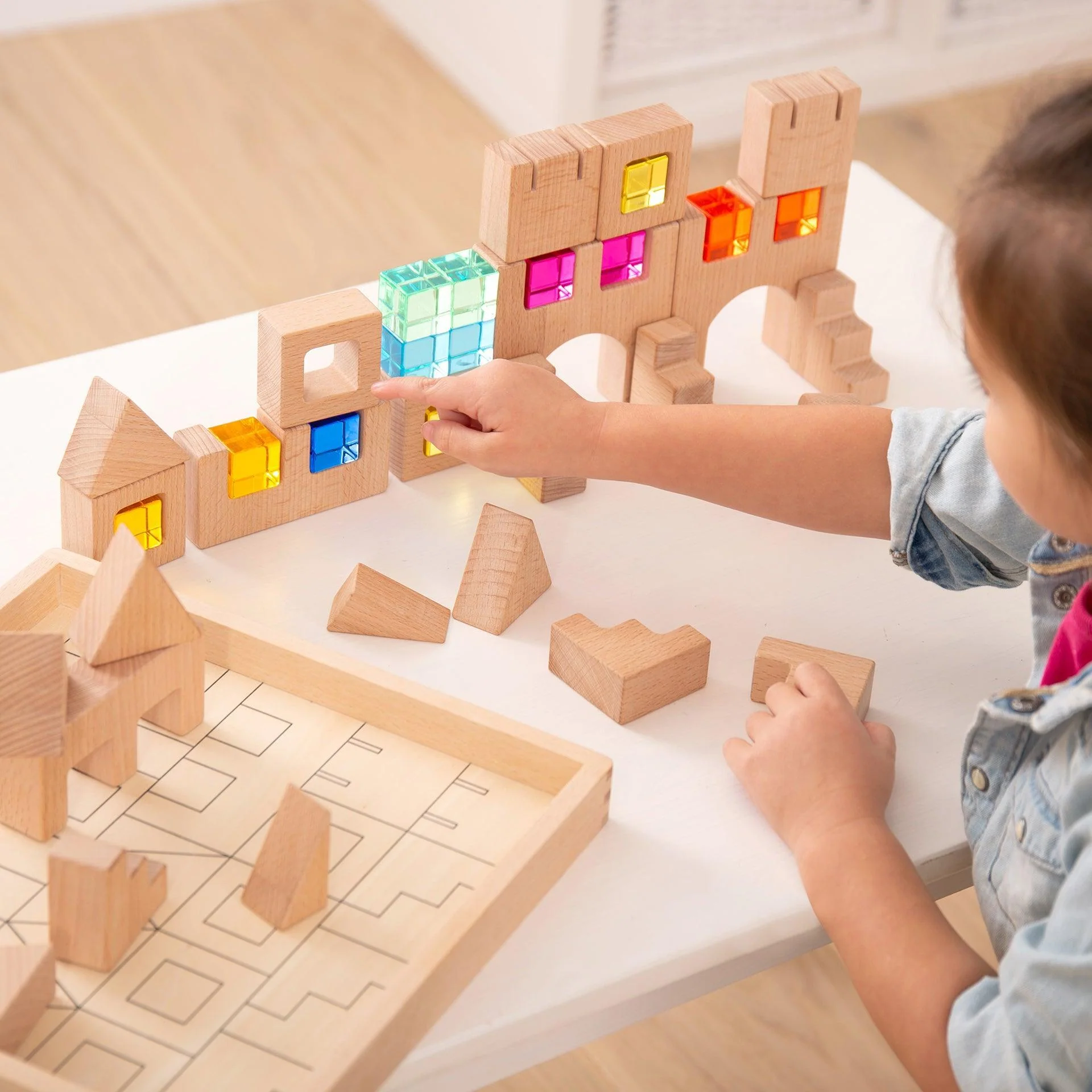 TickiT Gemme Acriliche set costruzioni legno 25 pezzi