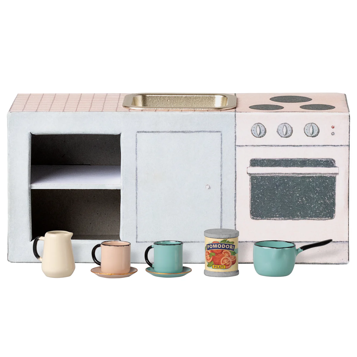 Maileg Cooking Set cucina topolini 2026 metallo