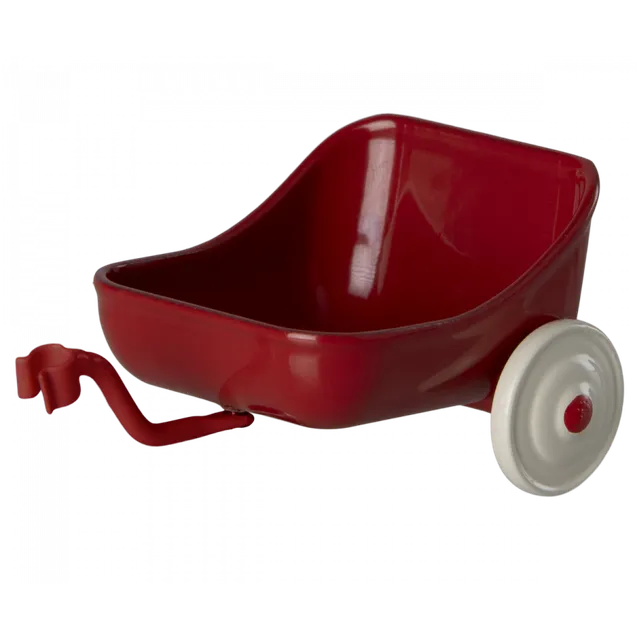 Maileg Topi carrellino triciclo rosso metallo 4x6 cm