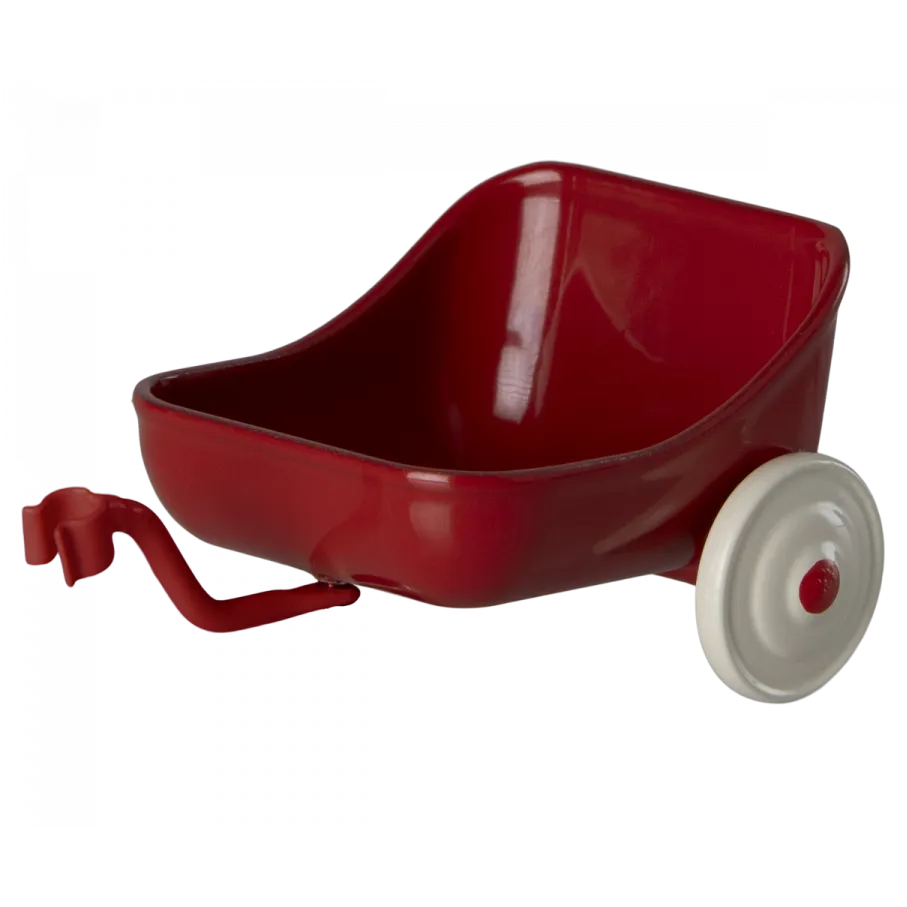 Maileg Topi carrellino triciclo rosso metallo 4x6 cm