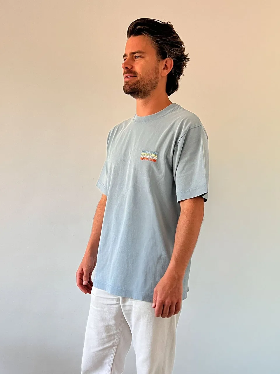 Ella and Rapha Apero Club t-shirt blu loose fit