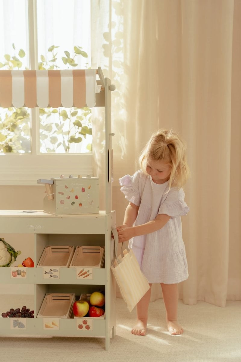 Little Dutch Banco Mercato Legno reversibile caffetteria