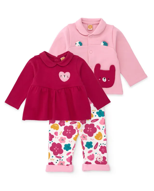Tuc Tuc completo neonata rosa 3 pezzi pile caldo