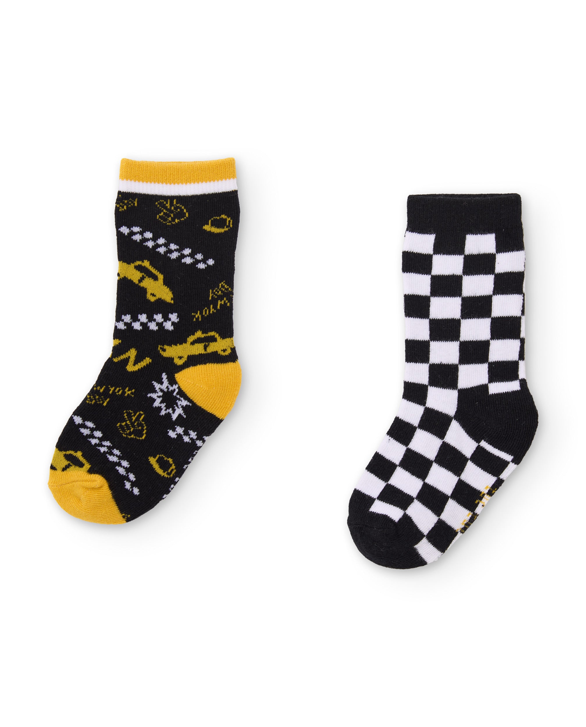 Tuc Tuc NY Fun calzini bambino nero set 2 paia geometrici