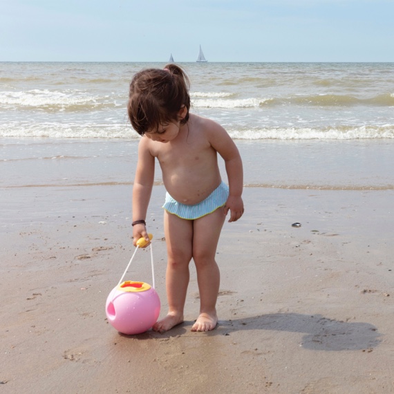 Quut Ballo mini secchiello mare rosa antigoccia