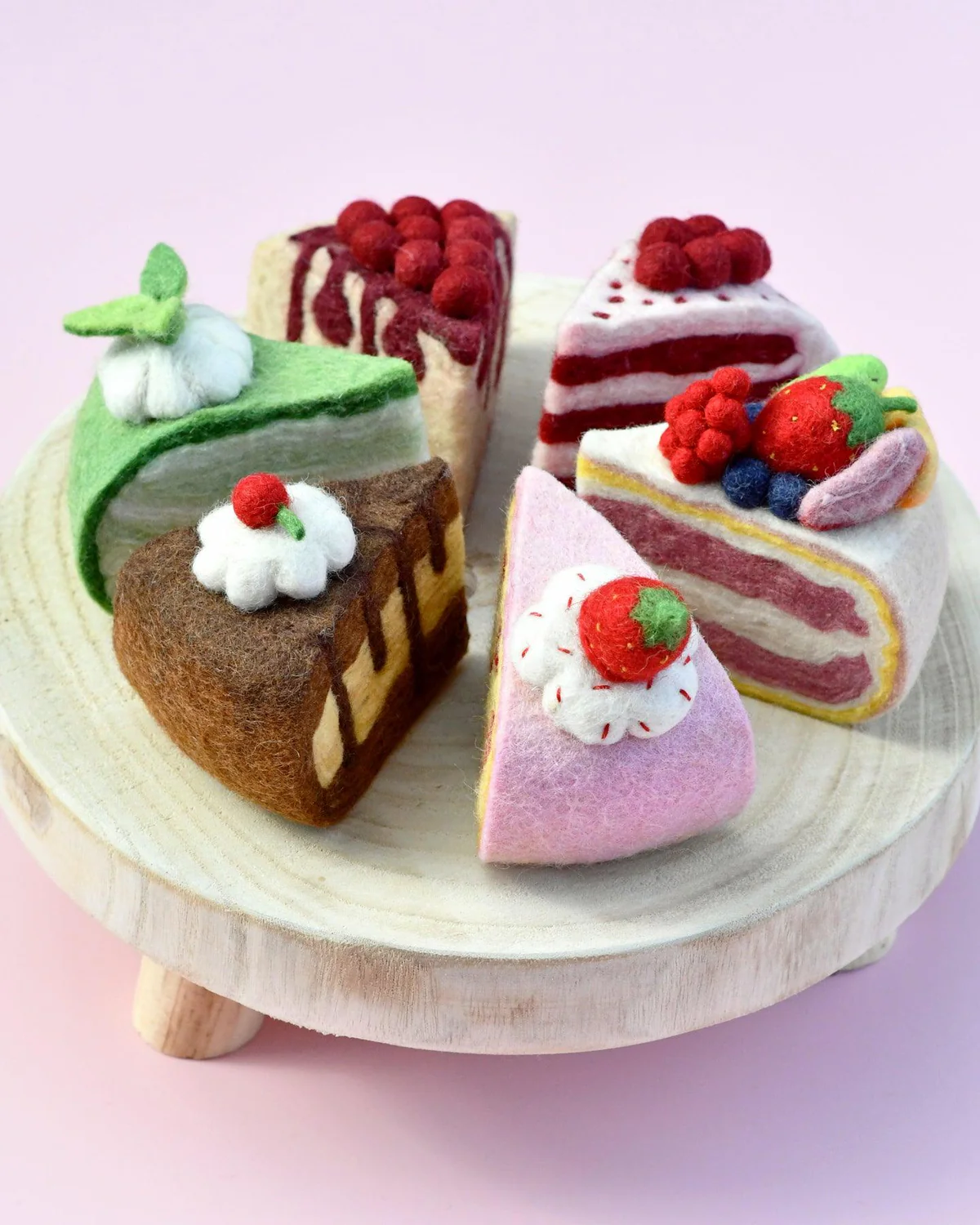 Tara Treasures Red Velvet Fetta Torta in Feltro