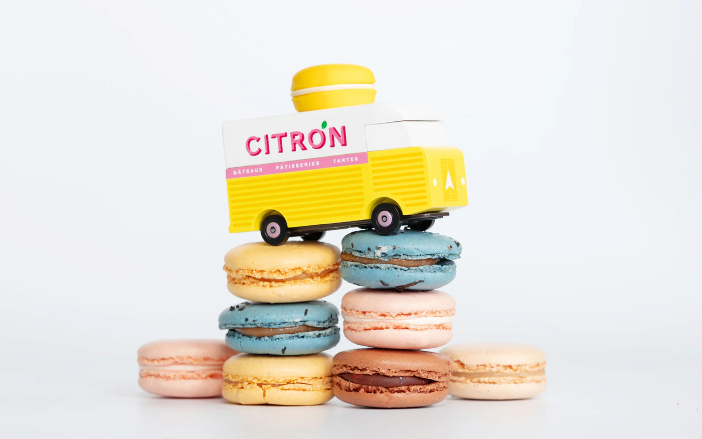 Candylab Candycar Y Macaron Van macchinina legno