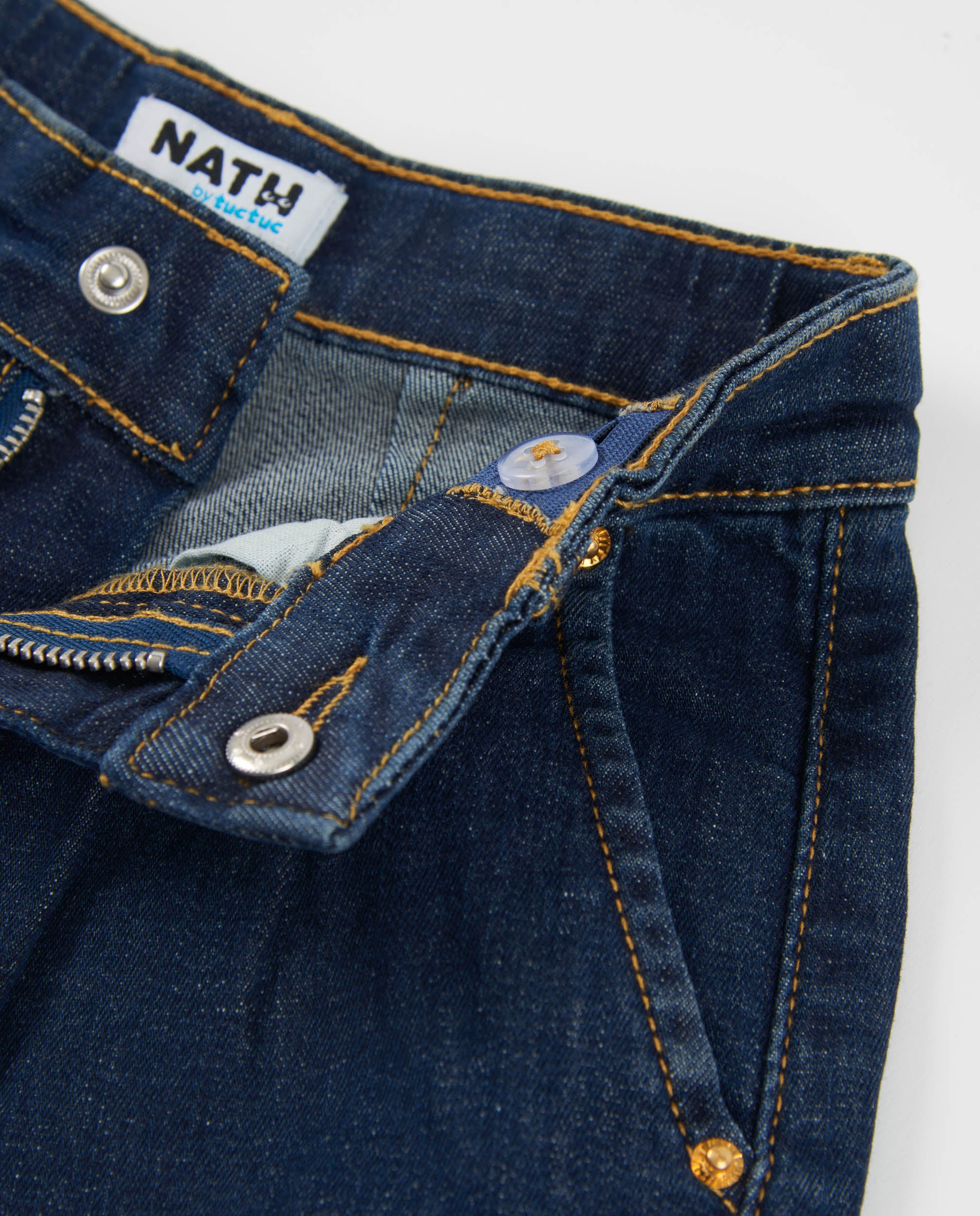 Tuc Tuc shorts bambina jeans denim blu scuro