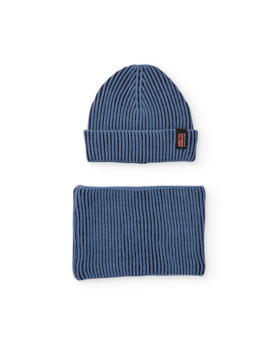Tuc Tuc set bimbo blu cappello scaldacollo maglia