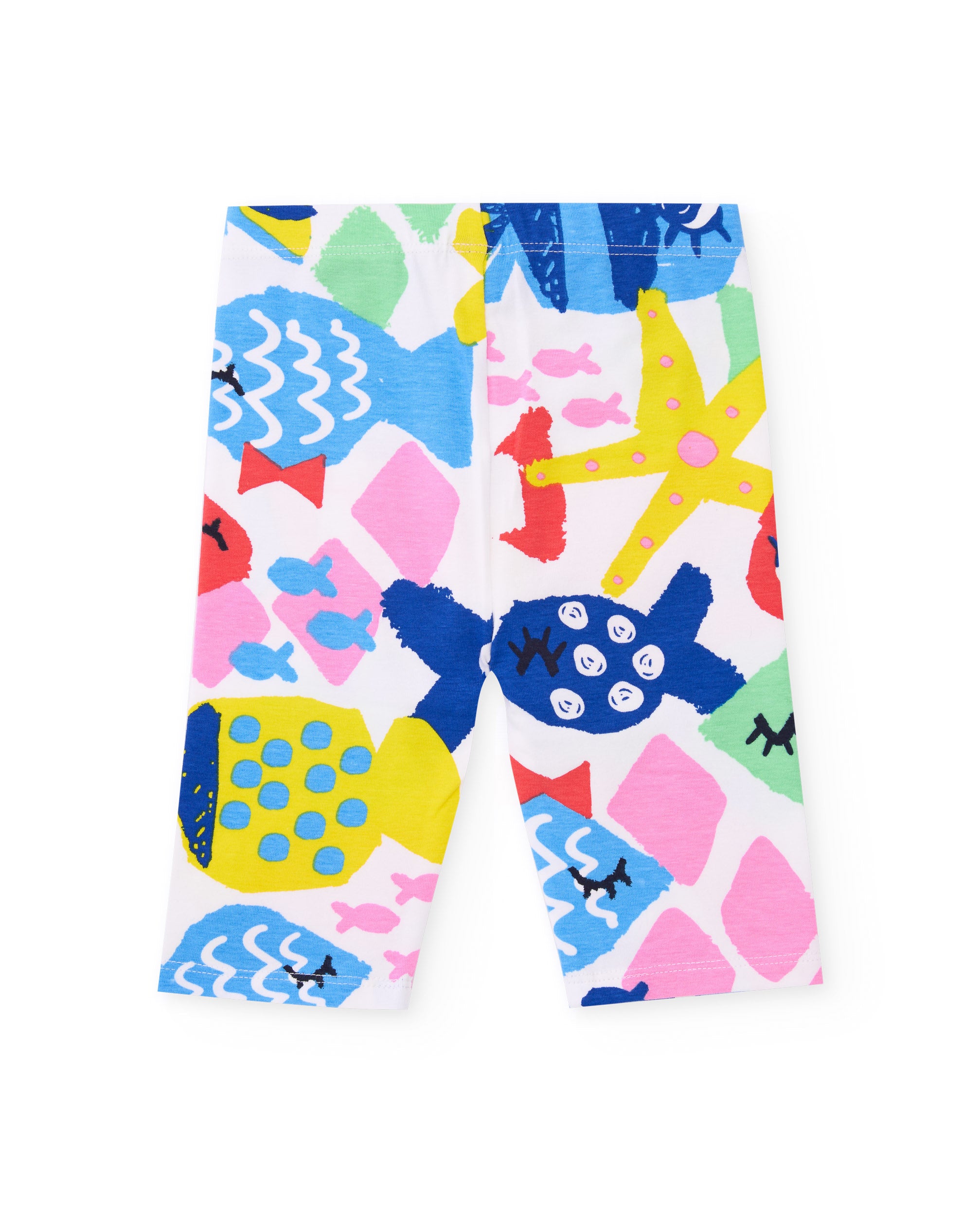 Tuc Tuc completo bambina maglietta rossa leggings mare