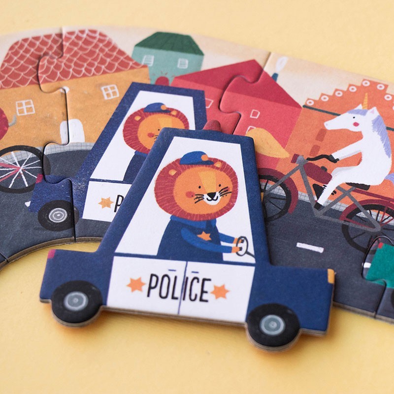 Londji Beep Beep! puzzle 48 pezzi gioco osservazione