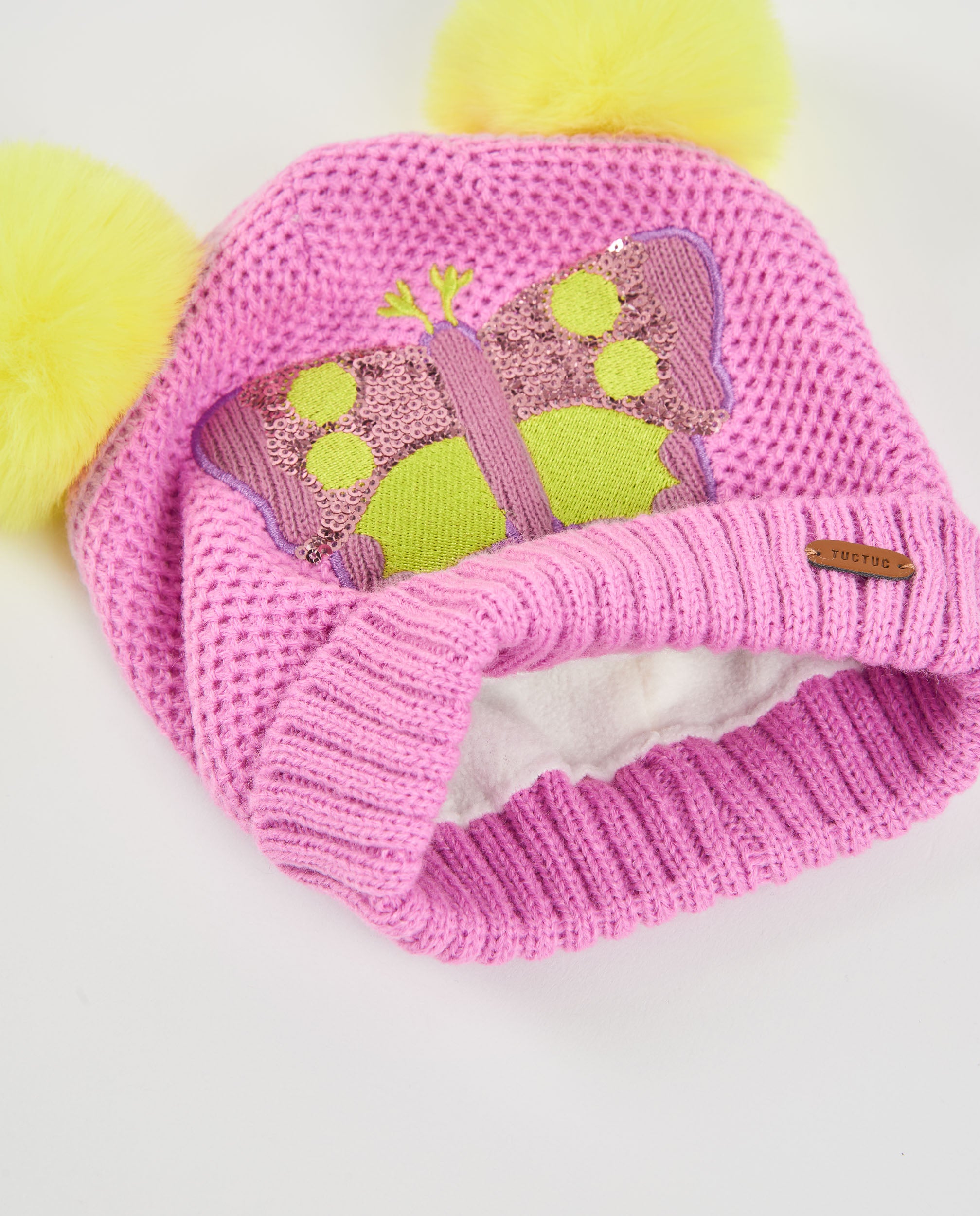 Tuc Tuc Mystic Forest set cappello sciarpa rosa
