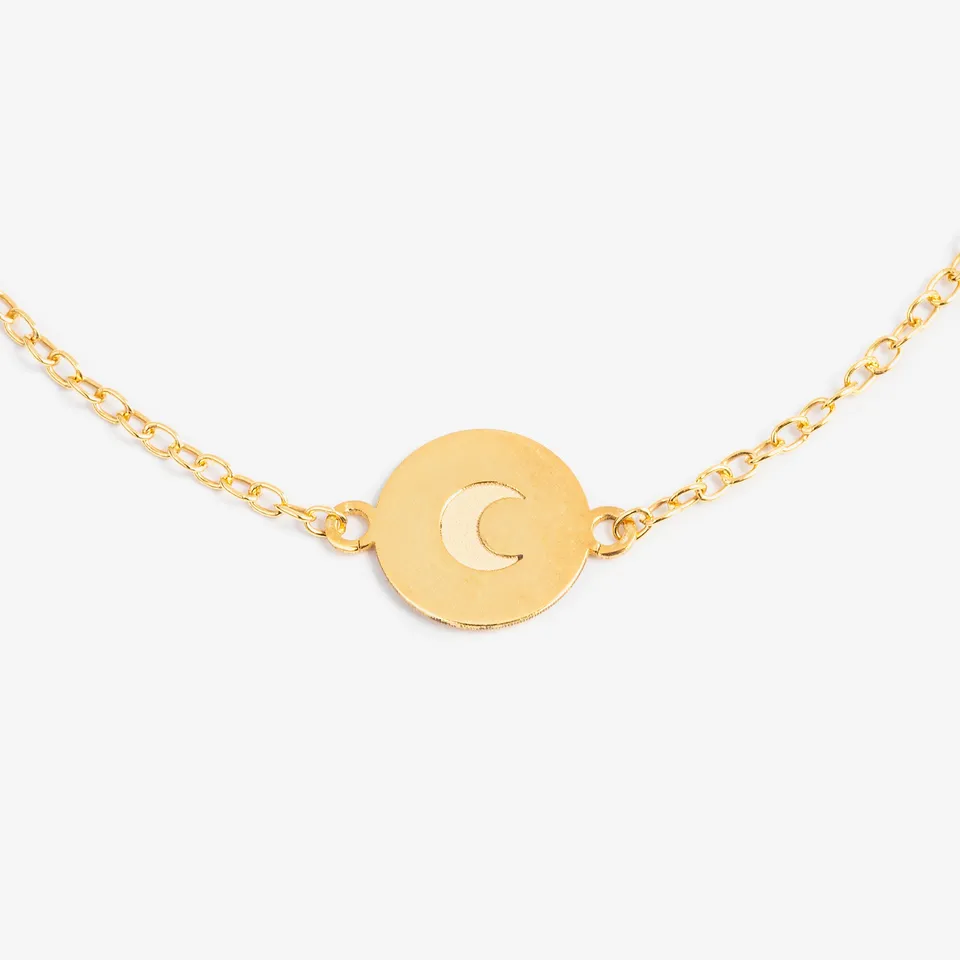 Ella and Rapha To The Moon bracciale oro donna argento