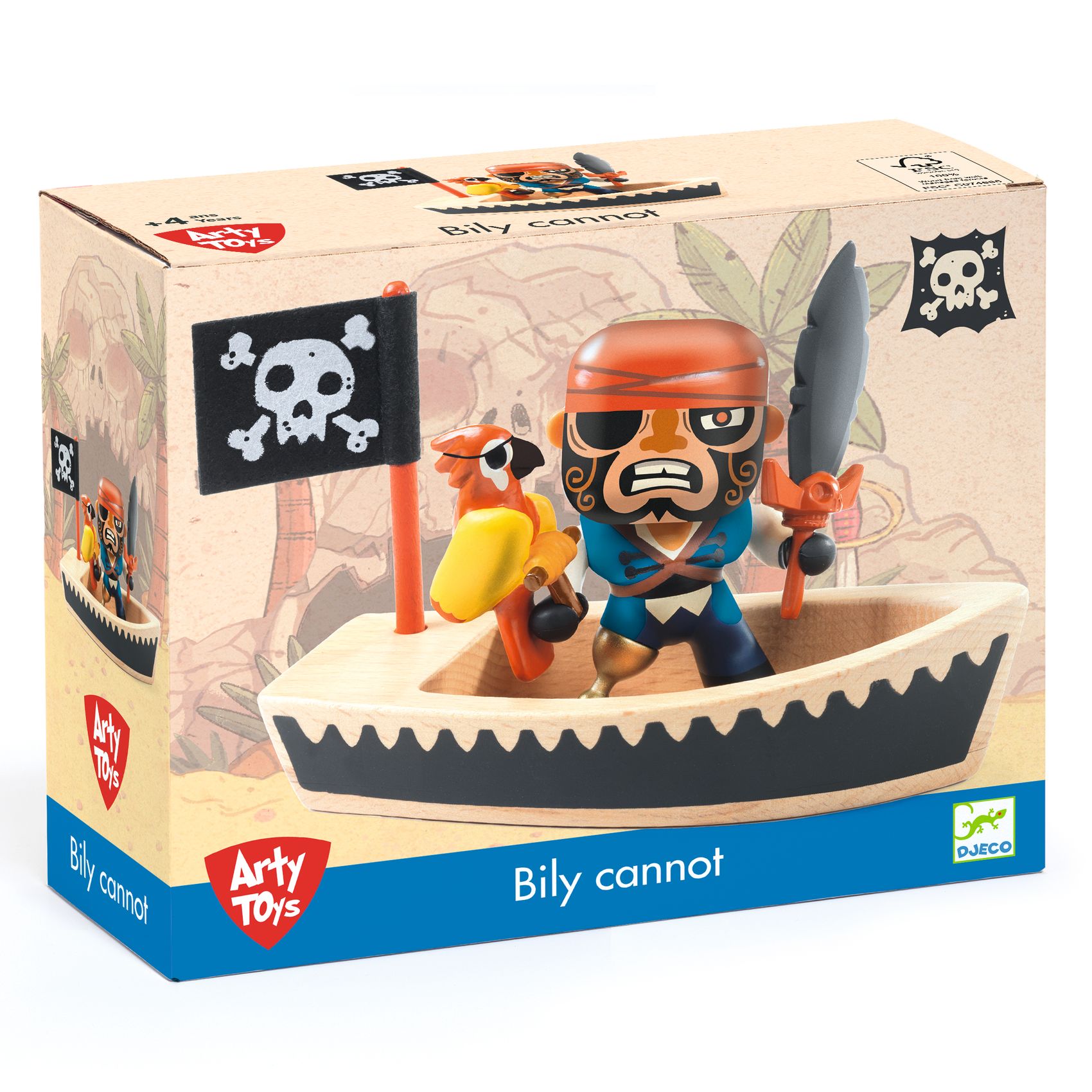 Djeco Arty Toys Billy Cannot figura in vinile pirata