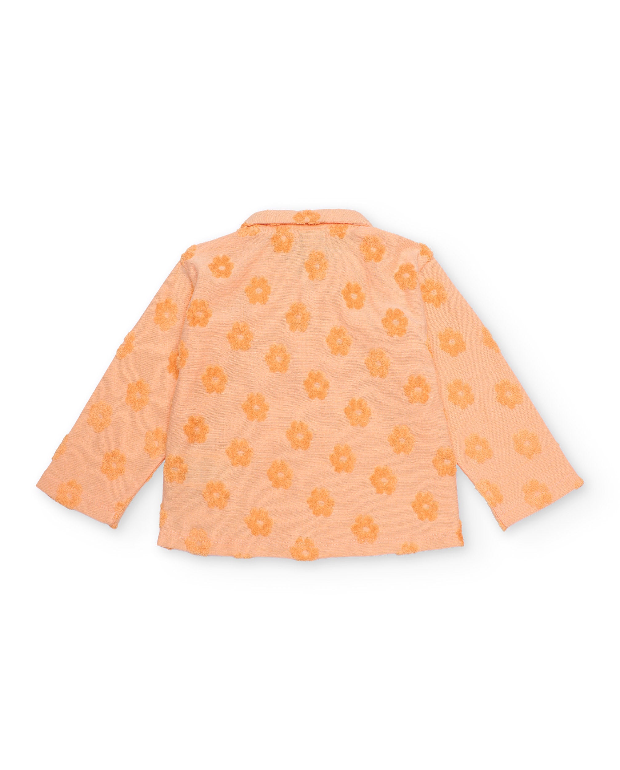 Tuc tuc Giraffa completo neonata arancio 3 pezzi zip