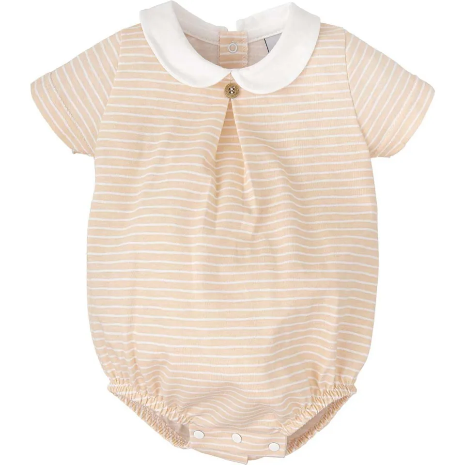 Babidu Aura pagliaccetto neonato righe cotone