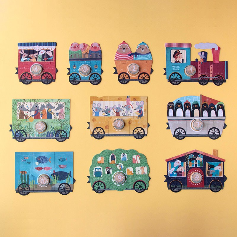 Londji My Little Train PZ588U puzzle treno 10x3 pezzi