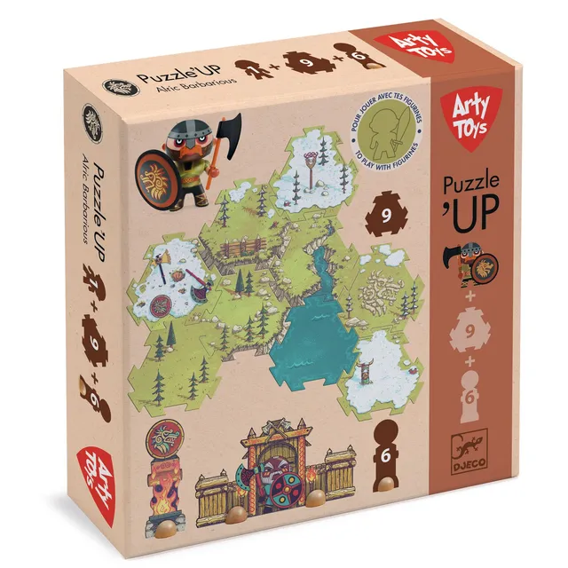 Djeco Arty Toys PuzzlUp Alric Barbarious puzzle 13 pezzi