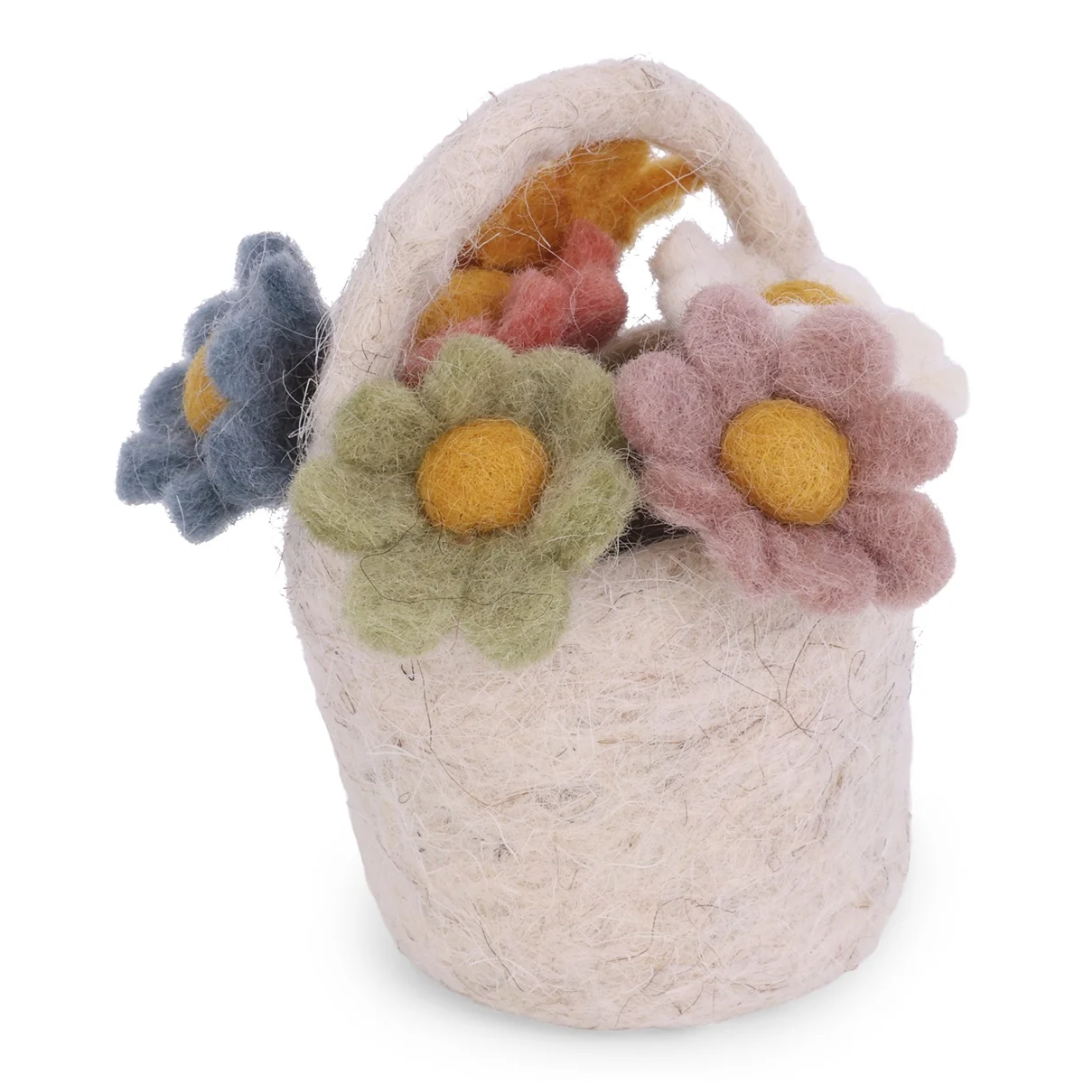 Gry & Sif Cestino con Fiori Decorazione Feltro Lana