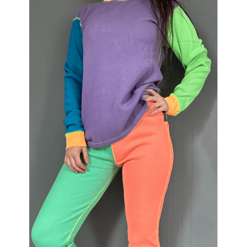 Slugs & Snails 90's Dayglow set waffle cotone bio