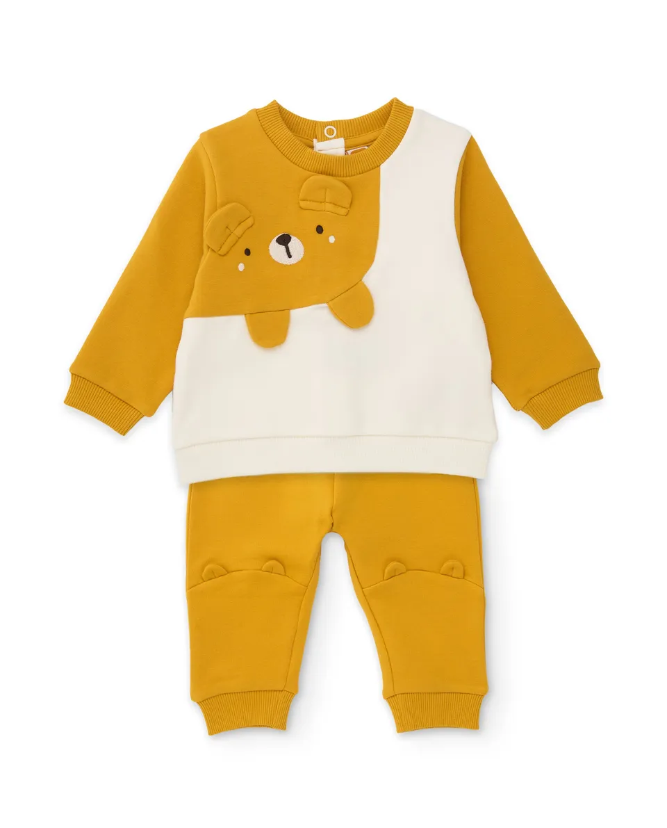 Tuc Tuc Sweet Teddy Bear tuta neonato senape 2 pezzi