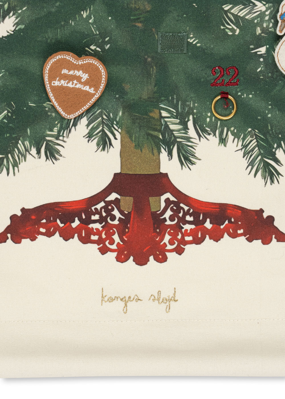 Konges Slojd Decor Tree calendario avvento 24 pezzi cotone