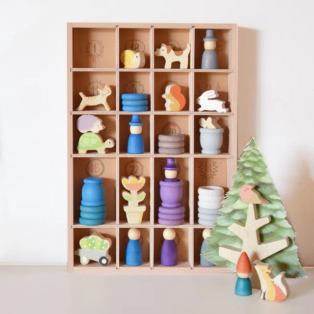 Grapat Tomte Inverno calendario Avvento legno