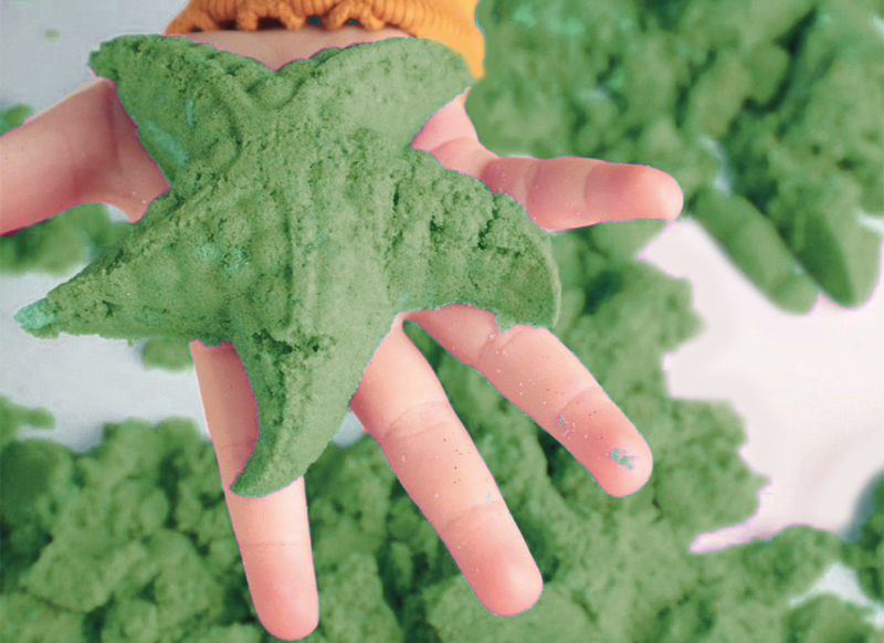 Tuban Sabbia cinetica verde 1 kg modellabile