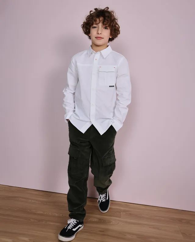 Tuc tuc pantalone bambino velluto verde oliva