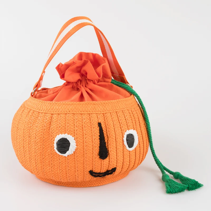 Meri Meri Zucca cesto Halloween carta intrecciata