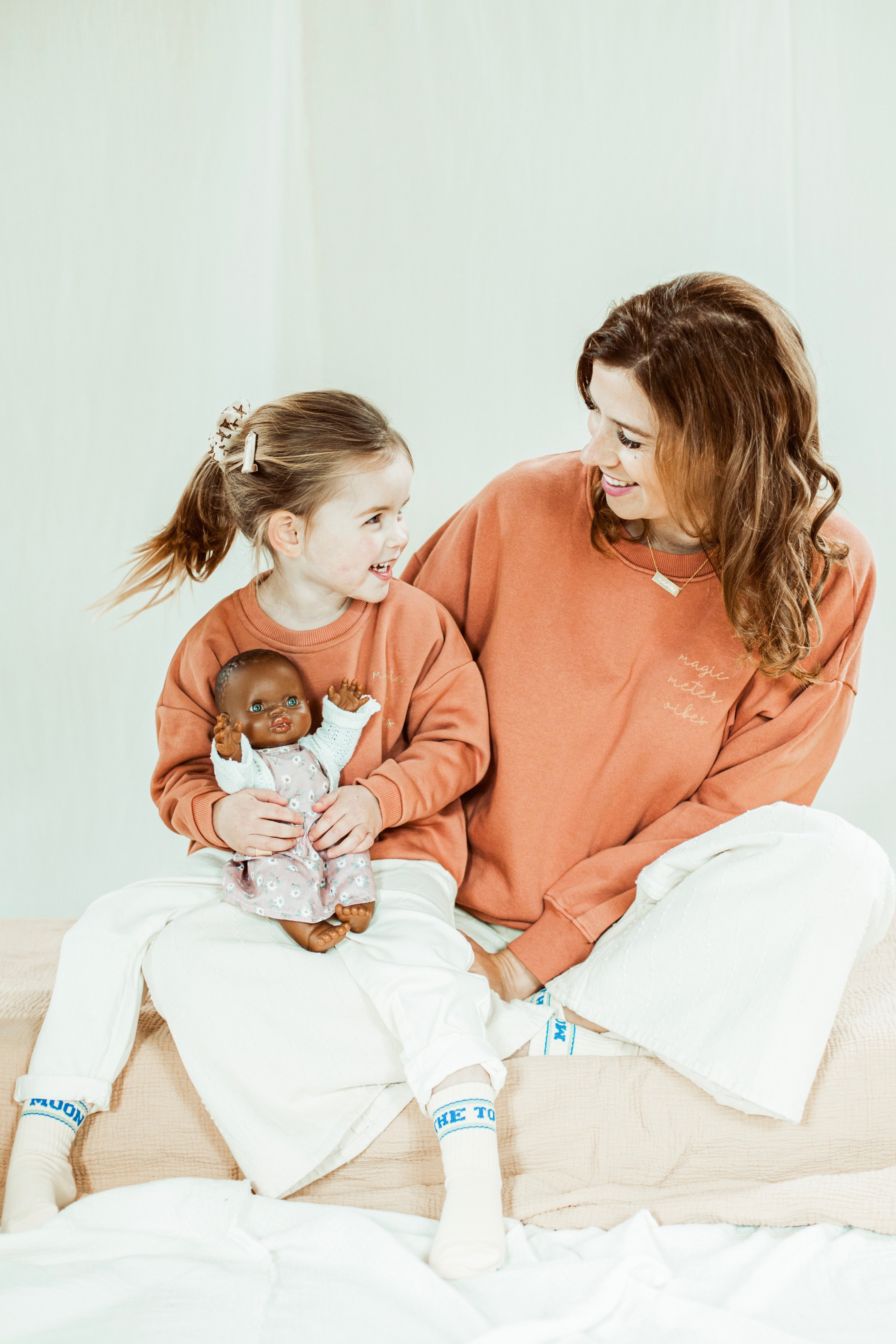 Ella and Rapha Meter felpa terracotta taglia unica cotone