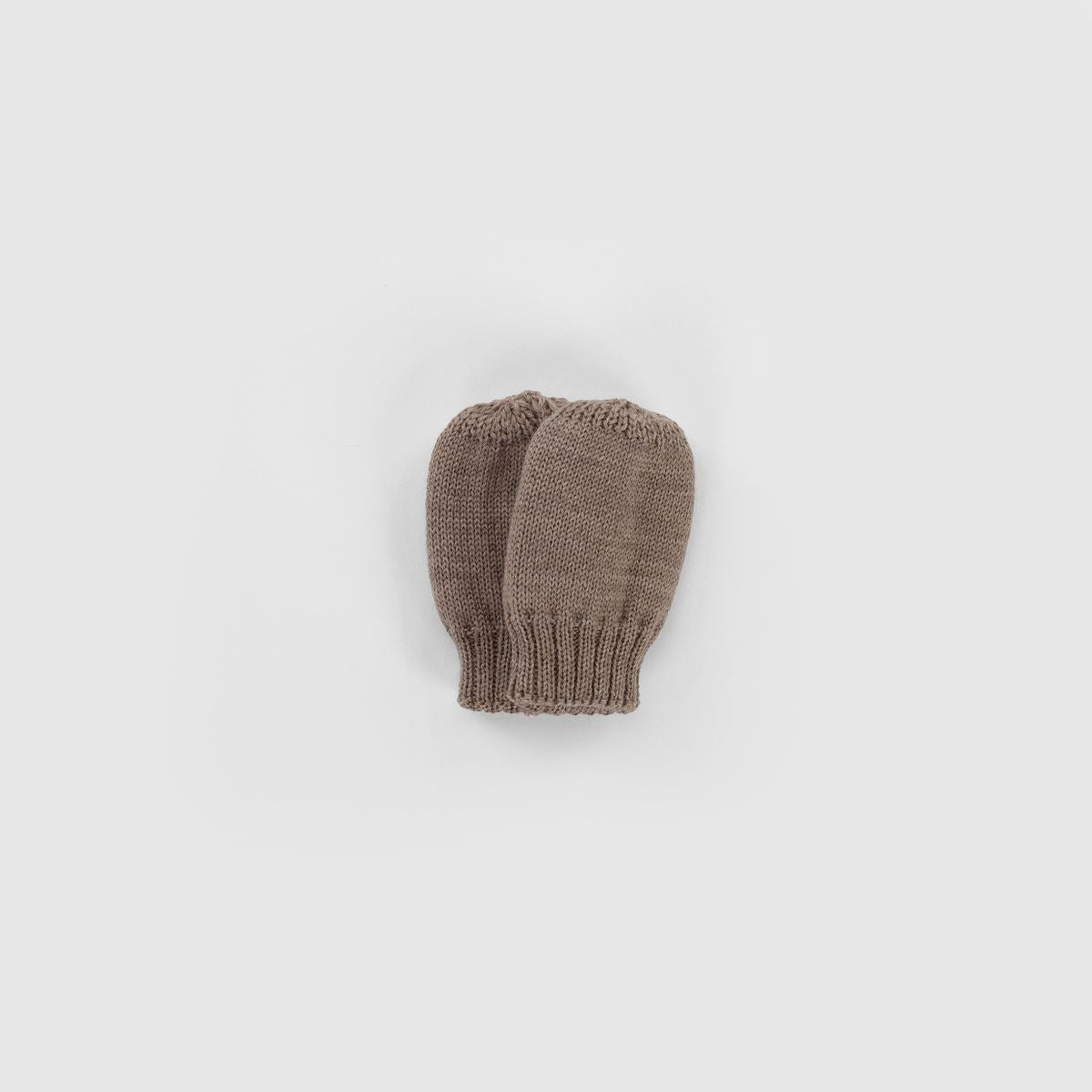Kico Label guanti merino beige 0-6 mesi muffole neonato