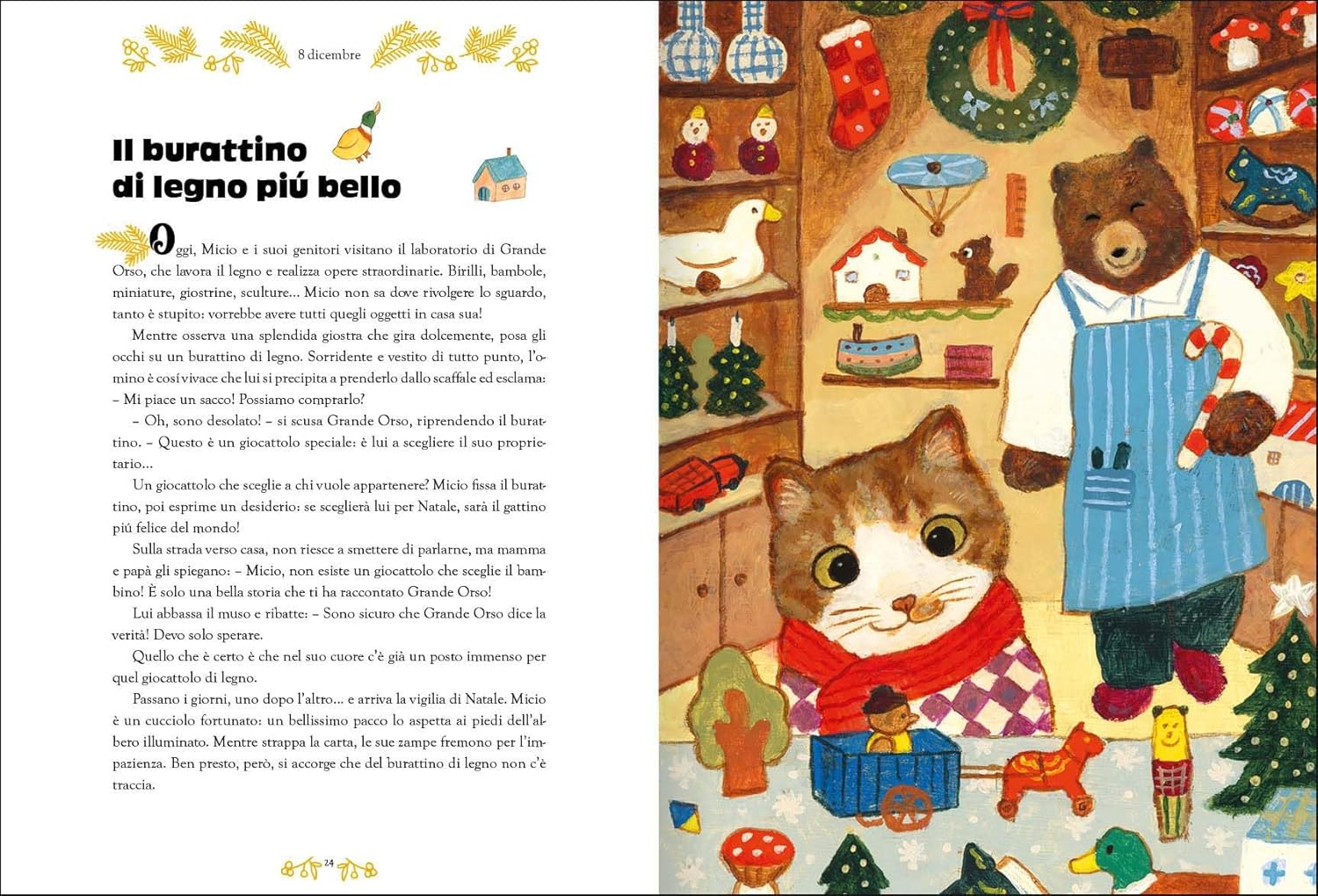 Emme Edizioni Natale nell'aria libro bambini 24 storie da 5 anni